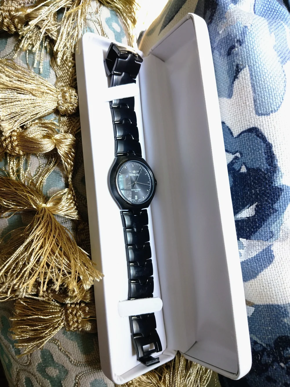 Invicta Men's Black Stainless Steel Watch - Sleek Classic Design